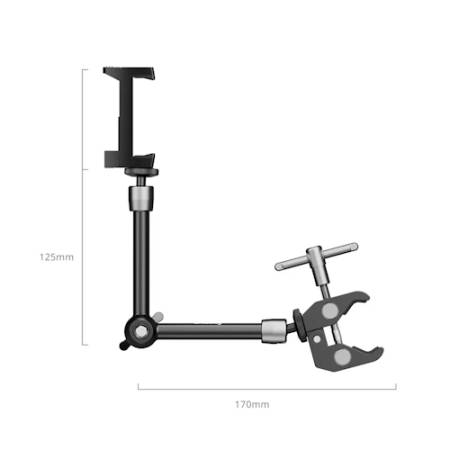 SmallRig 5326 - uchwyt do telefonu z Magic Arm i zaciskiem krabowym_Wymiary_4